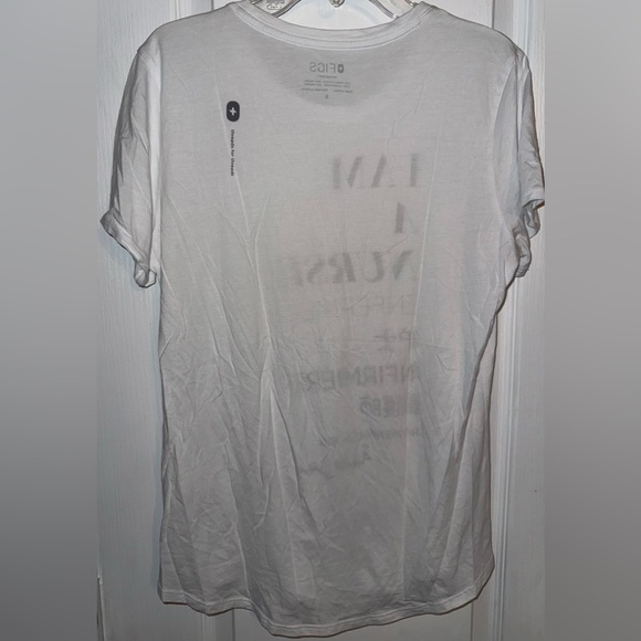 Figs Like New White Nurse Supersoft Shortsleeve Underscrub Top - Picture 4 of 8